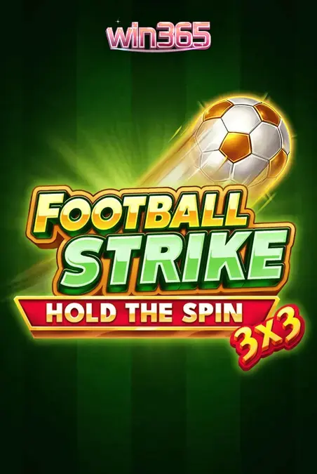 Interface de jogo do caça-níqueis 3x3 Football Strike com tema de estádio e símbolos clássicos